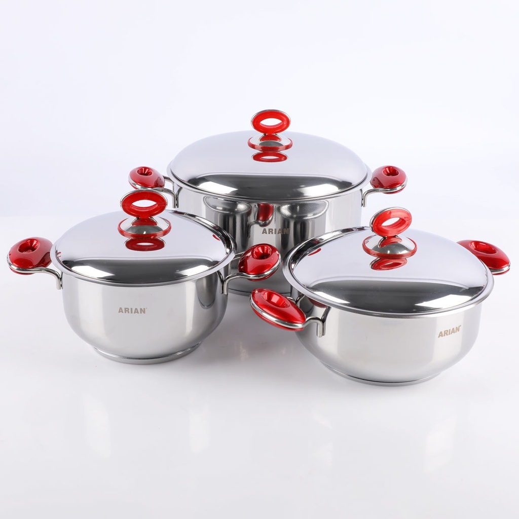 Ensemble De Batteries De Cuisine Inox 18/10 ARIAN36 Pièces Go Big